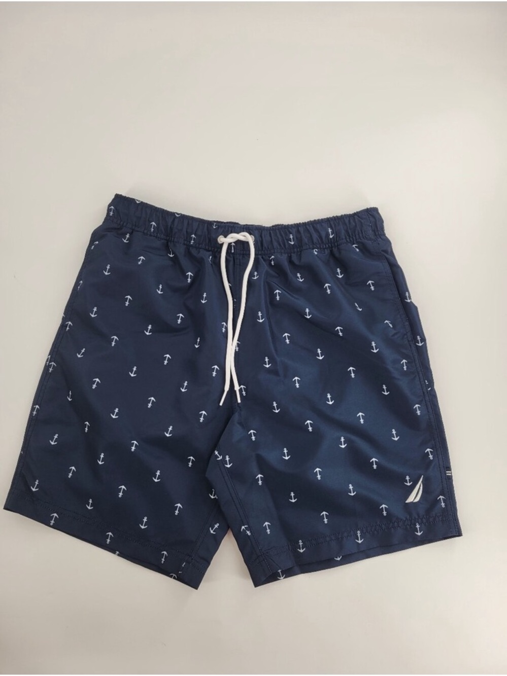 Nautical Anchor Print Men’s Swim Shorts - Navy by Nautica